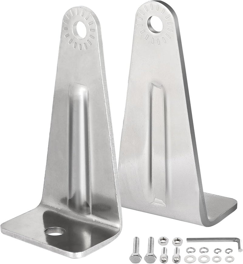 OFFROADTOWN Light Bar Mounting Brackets Universal LED Bar Mounts for Straight or Curved Bar Adjustable Bracket Side-Mounted L-Shape for Truck Pickup Jeep Offroad UTV ATV - Image 1